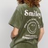 Tees Samii Ryan | Smiley® Authenticity Oversized Velour Tee