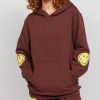 Tops Samii Ryan | Smiley® Oversized Hoodie, Brown