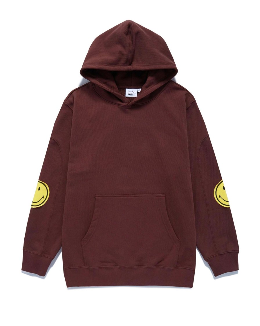 Tops Samii Ryan | Smiley® Oversized Hoodie, Brown