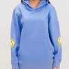 Tops Samii Ryan | Smiley® Oversized Hoodie, Blue