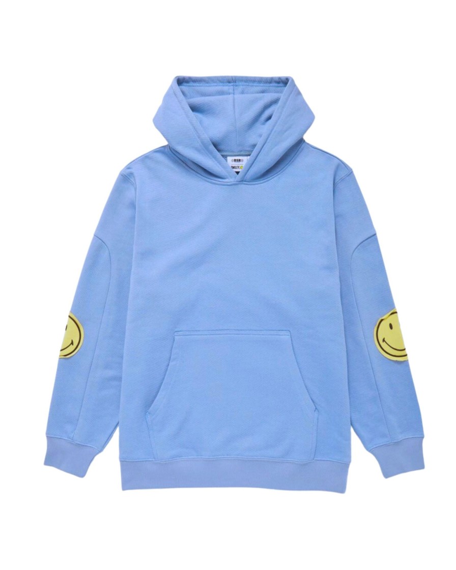 Tops Samii Ryan | Smiley® Oversized Hoodie, Blue