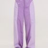 Bottoms Samii Ryan | Grape Contrast Wide Leg Pant