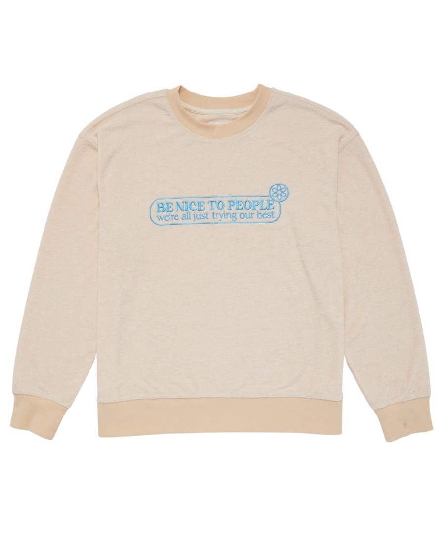 Tops Samii Ryan | Be Nice Terry Crewneck