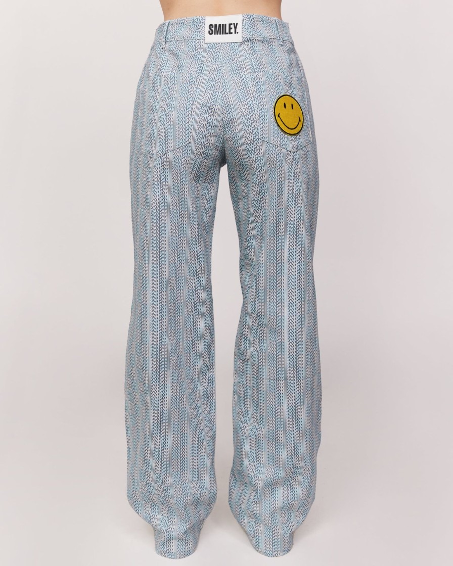 Bottoms Samii Ryan | Smiley® Checkered Logo Pants