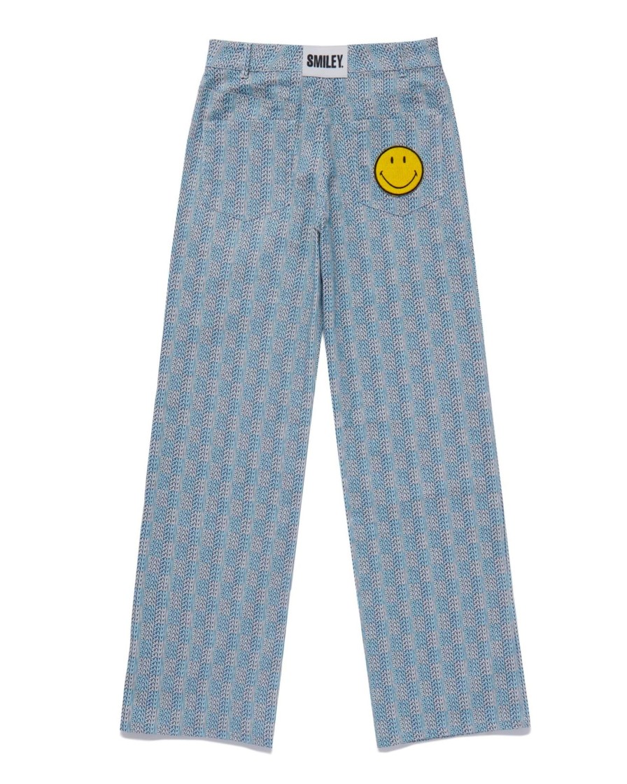 Bottoms Samii Ryan | Smiley® Checkered Logo Pants