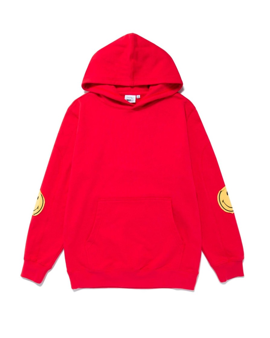 Tops Samii Ryan | Smiley® Oversized Hoodie, Red