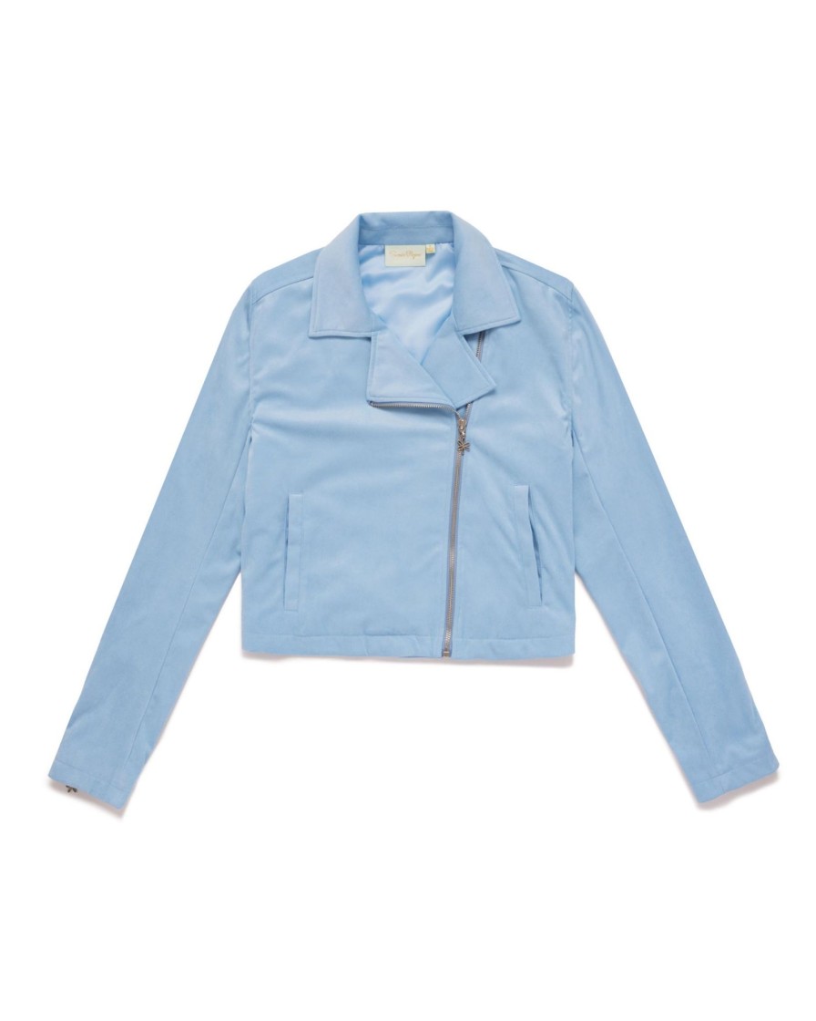 Tops Samii Ryan | On Ice Suede Moto Jacket