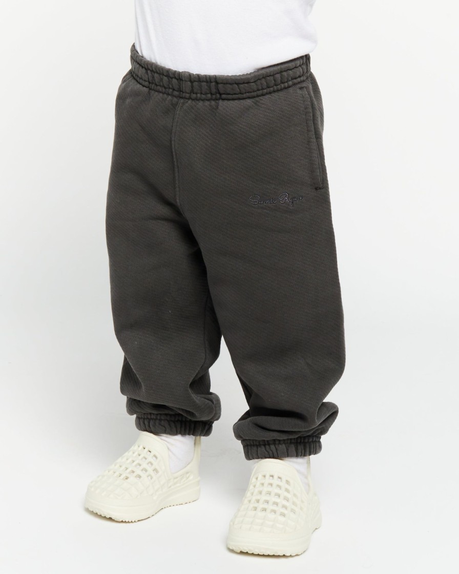 Kids Samii Ryan | Black Stone Wash Sweatpants- Kids